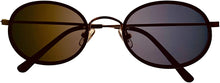 Load image into Gallery viewer, Isaac Mizrahi Womens Gold Black Oval Metal Sunglass IM31260 BK
