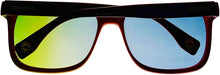 Load image into Gallery viewer, Converse Mens Navy Blue Red Rectangle Wrap Plastic Sunglass, H118
