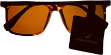 Load image into Gallery viewer, Converse Mens Matte Tortoise Plastic Rectangle Sunglass, Brown Lens H115
