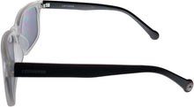 Load image into Gallery viewer, Converse Mens Black Crystal Plastic Rectangle Sunglass, Flash Lens H062
