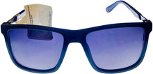Load image into Gallery viewer, Fila Mens Black Blue Front Rectangle Sunglass, Smoke Gradient SF9286 Z42 Fila
