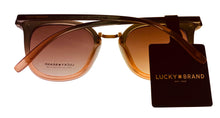 Load image into Gallery viewer, Lucky Brand Womens Grey Peach Gradient Plastic Square Sunglass, Pico
