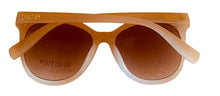 Load image into Gallery viewer, Kenneth Cole Reaction Womens Cat Eye Clear Beige Plastic Sunglass KC1411. 25F
