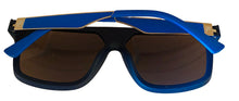 Load image into Gallery viewer, Fila Matte Blue Mens Plastic Aviator Sunglass  Polarized Flash Lens SF8496. U43P
