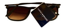Load image into Gallery viewer, Lucky Brand Mens Matte Black Plastic Rectangle Sunglass, Gradient Lens Alexander
