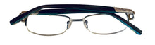 Load image into Gallery viewer, Jones New York Unisex Eyeglass Rimless Rectangle Teal Metal J136. 48mm
