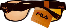 Load image into Gallery viewer, Fila Mens Plastic Matt Black Rectangle Aviator Sunglass, Flash Lens SF9346 U28X Fila
