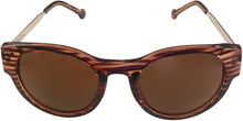 Load image into Gallery viewer, Converse Mens Brown Stripe Soft Square Plastic Sunglass H020 Converse
