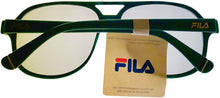 Load image into Gallery viewer, Fila Mens Plastic Matt Green Rectangle Aviator Sunglass, Flash Lens SF9339 B56G Fila
