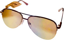 Load image into Gallery viewer, Fila Mens Rimless Metal Matt Gold Aviator Sunglass, Flash Lens SF9948 61648X Fila
