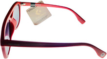 Load image into Gallery viewer, Converse Mens Matte Red Plastic Rectangle Top Brow Aviator Sunglass, Gradient Lens H108 Converse
