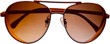 Load image into Gallery viewer, Isaac Mizrahi Womens Rose Gold Metal Fashion Aviator Sunglass IM31257 RG Isaac Mizrahi
