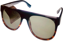 Load image into Gallery viewer, Converse Mens Flat Straight Top Brow Plastic Black Tortoise Sunglass, Smoke Lens H104 Converse
