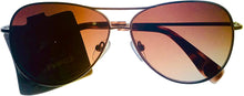 Load image into Gallery viewer, Converse Mens Gold Metal Aviator Sunglass, Brown Gradient Lens H112 Converse
