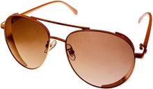 Load image into Gallery viewer, Isaac Mizrahi Womens Rose Gold Metal Fashion Aviator Sunglass IM31257 RG Isaac Mizrahi
