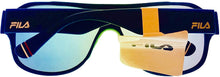 Load image into Gallery viewer, Fila Mens Plastic Matt Blue Rectangle Aviator Sunglass, Flash Lens SF9346 C03A Fila
