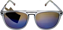 Load image into Gallery viewer, Fila Mens Matte Crystal Soft Square Metal Sunglass, Flash Lens SF9341 Z69B
