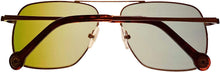 Load image into Gallery viewer, Converse Mens Gold Metal Rectangle Aviator Sunglass, Green Lens H080 Converse
