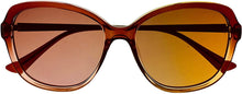 Load image into Gallery viewer, Isaac Mizrahi Womens Crystal Square Sunglass IM 31259 Brown
