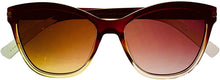 Load image into Gallery viewer, Esprit Womens Brown Fade Plastic Soft Cateye Sunglass ET39117 535
