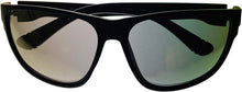 Load image into Gallery viewer, Fila Mens Matte Black Rectangle Plastic Wrap Sunglass, Flash Lens SF9337. U28G Fila
