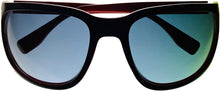 Load image into Gallery viewer, Converse Mens Navy Blue Red Rectangle Wrap Plastic Sunglass, H118
