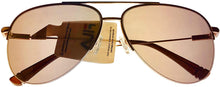 Load image into Gallery viewer, Fila Mens Rimless Metal Matt Gold Aviator Sunglass, Flash Lens SF9948 61648X Fila
