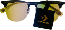 Load image into Gallery viewer, Converse Mens Navy Square Rimless Metal Sunglass, Light Smoke Lens H105
