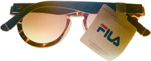 Load image into Gallery viewer, Fila Mens Matte Tortoise Brown Front Soft Round Sunglass SF9288. 3AZ
