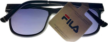 Load image into Gallery viewer, Fila Mens Black Grey Soft Square Sunglass, Smoke Gradient Lens SF9287. Z42Y Fila
