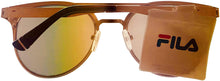 Load image into Gallery viewer, Fila Mens Matte Gold Soft Square Metal Sunglass SF9950 648X Fila
