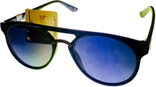 Load image into Gallery viewer, Fila Mens Black Grey Silver Front Soft Round Sunglass SF9284 Z42Y
