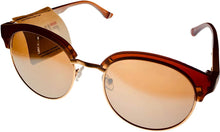 Load image into Gallery viewer, Fila Mens Matte Brown Matte Gold Front Soft Round Sunglass SF9945. 648 Fila
