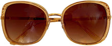 Load image into Gallery viewer, Isaac Mizrahi Womens Crystal Brown Square Plastic Sunglass IM31253 BR
