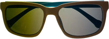 Load image into Gallery viewer, Converse Mens Matte White Blue Plastic Rectangle Sunglass, Smoke Lens H062
