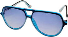 Load image into Gallery viewer, Fila Mens Plastic Blue Aviator Sunglass, Smoke Gradient Lens SF9342 0T31 Fila
