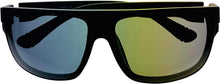 Load image into Gallery viewer, Fila Mens Matte Black Rectangle Shield Plastic Wrap Sunglass, Smoke Lens SF9336 0U28
