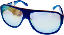 Load image into Gallery viewer, Fila Mens Plastic Matt Blue Rectangle Aviator Sunglass, Flash Lens SF9346 C03A Fila

