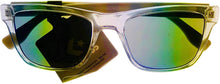 Load image into Gallery viewer, Converse Mens Square Plastic Crystal Black Sunglass, Blue Flash Lens H106 Converse
