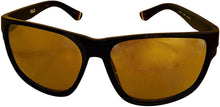 Load image into Gallery viewer, Fila Mens Matte Black Rectangle Plastic Wrap Sunglass, Flash Lens SF9337. U28G Fila

