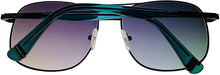 Load image into Gallery viewer, Fila Gunmetal Mens Metal Aviator Sunglass, Smoke Lens SF9980. 0568
