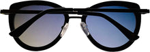 Load image into Gallery viewer, Lucky Brand Womens Black Plastic Cateye Sunglass, Smoke Lens Luna Lucky Brand
