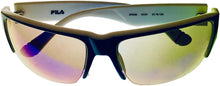 Load image into Gallery viewer, Fila Sunglass Mens Rectangle Plastic Blue White Wrap Sunglass SF9340. 5G3V Fila
