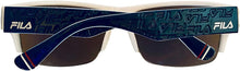Load image into Gallery viewer, Fila Sunglass Mens Rectangle Plastic Blue White Wrap Sunglass SF9340. 5G3V Fila
