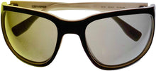 Load image into Gallery viewer, Converse Mens Black White Rectangle Wrap Plastic Sunglass, H118
