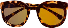 Load image into Gallery viewer, Converse Womens Tortoise Plastic Round Sunglass, Blue Flash Lens H084
