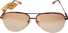 Load image into Gallery viewer, Fila Mens Rimless Metal Matt Gold Aviator Sunglass, Flash Lens SF9948 61648X Fila
