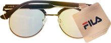 Load image into Gallery viewer, Fila Mens Matte Matte Black Silver Front Soft Round Sunglass SF9945. 581 Fila
