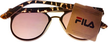 Load image into Gallery viewer, Fila Mens Brown Tortoise Gold Front Soft Round Sunglass SF9284 Z94 Fila
