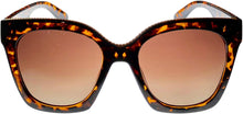 Load image into Gallery viewer, Isaac Mizrahi Womens Tortoise Brown Square Plastic Sunglass IM31255 BR Isaac Mizrahi
